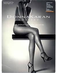 Donna Karan Signature Sheer Satin Ultra High Cut Tights Nude