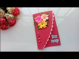 Beautiful Handmade Birthday Card Birthday Card Idea Youtube Handmade Birthday Cards Simple Birthday Cards Beautiful Handmade Cards
