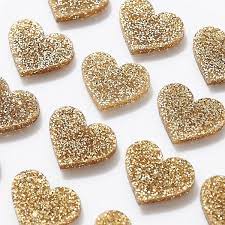 2x at high wall of lothric: Gold Resin Glitter Heart Stickers Paper Source