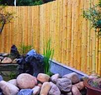 Outdoor Small Yard Fence, Retaining Wall Bamboo Pole Partition, Bamboo Fence
