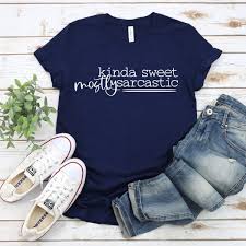 Download Kinda Sweet Mostly Sarcastic Adult Screen Print Socuteappliques Net