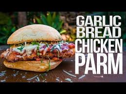 Garlic Bread Chicken Parmesan Sandwich Sam The Cooking Guy 4k Youtube Chicken Parmesan Sandwich Garlic Bread Breaded Chicken Parmesan