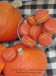 Potimarron Red Kuri Squash Macarons Pumpkin Red Kuri Squash Pumpkin Spice