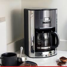 Cafetiere Programmable Geo Steel Metallise Gadgets Et Accessoires Trucs Et Astuces