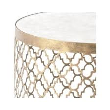 Bella marble top coffee table set brass. Buy Antique Gold Side Table With Mirrored Top From Fusion Living