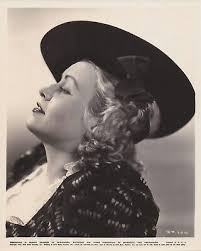 1937 Press Photo Actress Barbara Pepper Models a Felt Hat with Turned-up  Brim