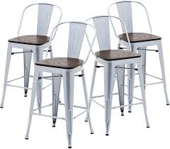 Check spelling or type a new query. Low Back Tongli Metal Bar Stools Kitchen Counter Height Stools Set Of 4 Counter Stool 24 Inches Counter Height Chairs Dining Wooden Seat Barstools Gradinitaploiesti Furniture
