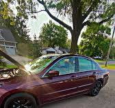 Did a full wheel paint job on the stock rims until I get ...