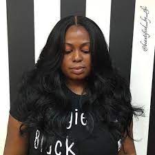 45 Amazing Middle Part Sew In Hairstyles Curly Girl Swag Sew In Hairstyles Sew In Curls Curly Hair Sew In