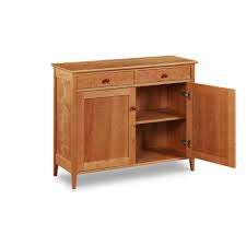 ⋙review, cherry wine buffet with two door hutch & natural wood top (cherry) (71.5'h x44'w x16.5'd). Shaker Linen Press Chilton Furniture