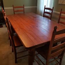 5pc dining set oval kitchen table + 4 wood seat chairs in buttermilk & cherry. Find More Italian Made Dining Room Table From Pier 1 Imports Solid Wood No Veneer For Sale At Up To 90 Off
