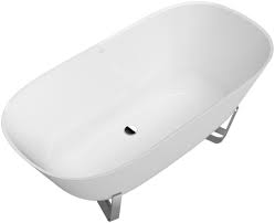 Eine frei im raum platzierte badewanne aus dem hause villeroy & boch verströmt pure ästhetik und wirkt wie ein fein geschliffenes schmuckstück inmitten ihrer ganz persönlichen wellnessoase. Antheus Freistehende Badewanne Freistehend Ubq155anh7f400v 01 Villeroy Boch