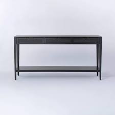Woven Drawer Console Table Black Threshold Designed With Studio Mcgee Black Console Table Console Table Studio Mcgee