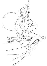 Peter Pan Coloring Pages For Kids Printable Free Disney Coloring Pages Tinkerbell Coloring Pages Peter Pan Coloring Pages