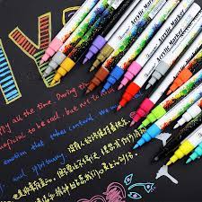 18 Colors Set 0 7mm Acrylic Paint Marker Pen For Ceramic Rock Glass Porcelain Mug Wood Fabric Canvas Painting Art Markers Aliexpress