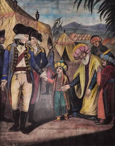 Reception of the Mysore Hostage Princes - Various Depictions