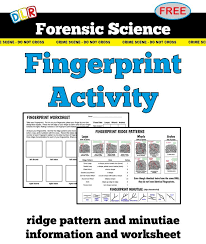 Forensic Science Fingerprint Worksheet In 2020 Forensic Science Forensics Science
