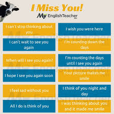 Other Ways To Say I Miss You Myenglishteacher Eu Other Ways To Say English Lessons English Idioms