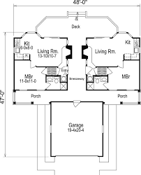 Ranch Style Multi Family Plan 86980 With 2 Bed 2 Bath 2 Car Garage Country Style House Plans Dog Trot House Plans Family House Plans