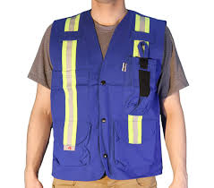 9 pockets safety cargo tops vest highlight visibility vest zipper. Blue Safety Vest With Pockets Hse Images Videos Gallery