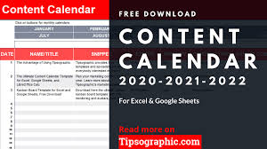 This social media calendar 2016 is in an excel format. Content Calendar Template For Excel Free Download 2020 2021 2022 Free Download