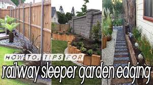 I'd lay they them on a bed of sharp sand and cement 3 to 1, say 2 inches deep. How To Tips For Creating Railway Sleepers Garden Edging Digging In The Garden