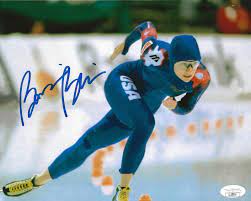Bonnie Blair Usa Speed Skating Signed 8x10 Photo Olympic Gold Autographed 5 Jsa Autographia