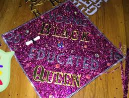 Young Black And Educated Shirt A Young Black And Educated Queen Cap Decorations Graduation Cap Decoration Graduation Cap
