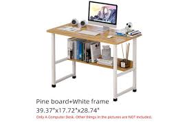 The pine furniture we offer for sale at barn furniture is made in usa by amish craftsmen and features quality, handmade, solid wood construction. Wood Computer Table Study Desk Office Furniture Pc Laptop Workstation Home Pine Board White Frame Matt Blatt