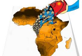 Vignetta con l'ultima cena in cui ci si spartisce la cina. Vignetta Di Ad Analisi Difesa