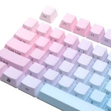 104 Key Pbt Oem Profile Thick Side Printed Keycaps For Mechanical Keyboard Keyboard Computer Gaming Room Setup