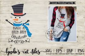 Wanna learn svg & animation deeply? Holly Jolly Christmas Snowman Christmas Svg Eps Dxf 160018 Cut Files Design Bundles