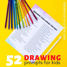 Now i use a gel pen for a curvy c. Things For Kids To Draw Adventure In A Box