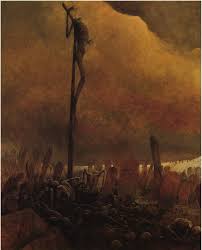 Polish and english translation : Skeleton Lot Zdzislaw Beksinski Hd Wallpaper Wallpaper Flare