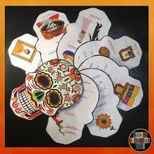 The day of the dead is celebrated in many countries but mostly in mexico. Day Of The Dead Book Dia De Los Muertos Skull Book English Spanish Digital Book Art Projects Dia De Los Muertos Spanish