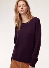 Fast delivery, high quality, buy now! Aritzia Wilfred Free Isabelli High Low Waffle Knit Sweater Dark Purple Xxs Ebay