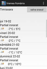 Prognoza vremea pentru timisoara a fost realizata la statia meteorologica timisoara. 15 Zile Vremea In Romania Pour Android Telechargez L Apk