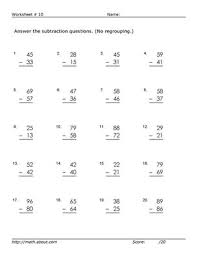 Worksheets To Practice Two Digit Subtraction Without Regrouping Subtraction With Regrouping Worksheets Subtraction Worksheets Subtraction Practice