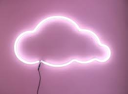 Bxxlght Neon Cloud Light Art Light Box Sign Pink Neon Sign Lightbox Art Iphone Background Wallpaper