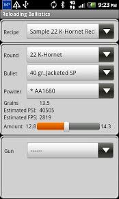 22 K Hornet Ballistics Data 1 1 1 Apk Download Android