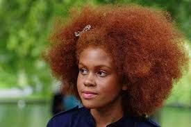 Black With Ruddy Skin And Red Hair Haircolorunique Natural Red Hair Natural Hair Styles Dyed Natural Hair