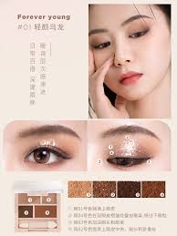 Bảng phấn mắt UNNY 01 Màu Cowherd cho màu đất lá phong hàng ngày 2021 bốn  màu mùa hè mới siêu cháy phấn mắt innisfree