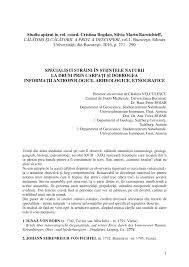 Aceasta se va face in termen de 30 de. Pdf Specialisti Straini In Stiintele Naturii La Drum Prin Carpati Si Dobrogea Informatii Antropologice Arheologice Si Etnografice
