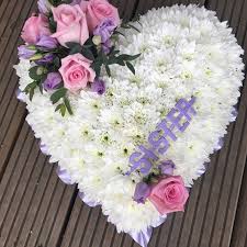 Flower arrangements for closed caskets range between 305 to 580. Funeral Heart Delicate Daisy