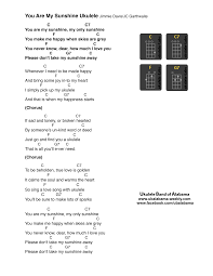 Maybe you would like to learn more about one of these? Https Ubalabama Weebly Com Uploads 5 2 3 9 523919 Youaremysunshineukulele Pdf