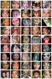 face painting display board for cynnamon bay area party ent