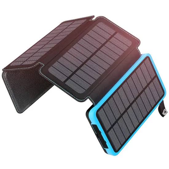 power bank يعمل بالطاقة الشمسيه