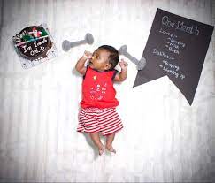 Gym Baby Photoshoot At Home Baby Photoshoot One Month Baby Photoshoot At Home