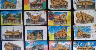 Contoh mozaik burung merak dari daun kering. Gambar Mosaik Hewan Yang Mudah Literatur