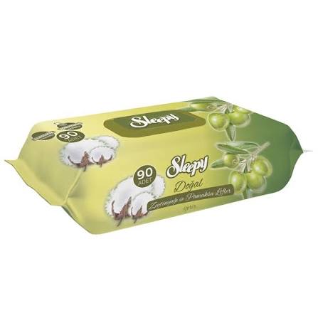 SLEEPY ISLAK HAVLU ZEYTİN YAĞLI 90 LI